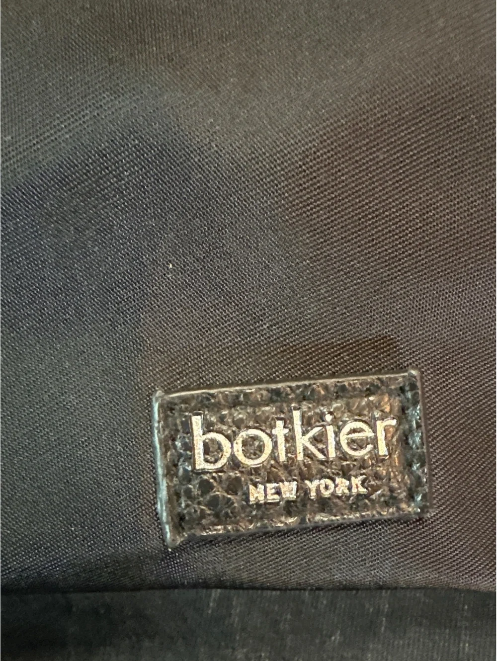 Botkier New York Black Leather and Nylon Backpack